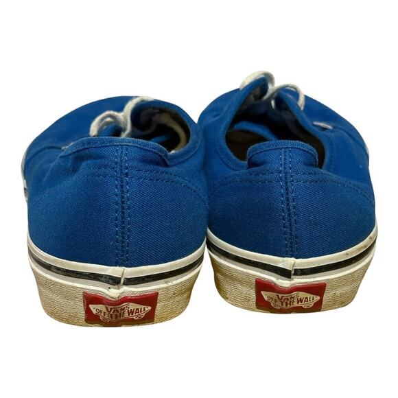 Vans Authentic Blue Canvas Low-Top Skate Sneakers Men’s Size 9.5 - Picture 7 of 8